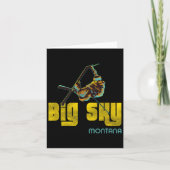 Big Sky Montana Vintage Skiing  カード (正面)
