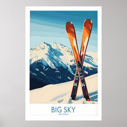 Big Sky Poster Montana 1 ポスター (正面)