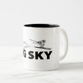 Big Sky Resort Montana Ski Jumper ツートーンマグカップ (正面右)