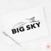 Big Sky Resort Montana Ski Jumper 長方形シール (封筒)