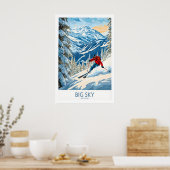 Big Sky Ski Poster 1 ポスター (キッチン)
