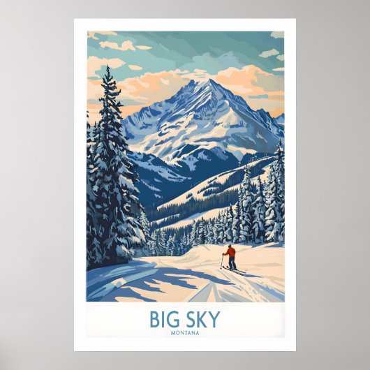 Big Sky Wall Art Print 1 ポスター (正面)
