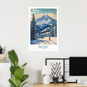 Big Sky Wall Art Print 1 ポスター (ホームオフィス)