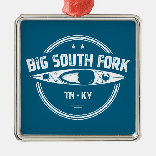 Big South Fork National River Kayak メタルオーナメント (正面)