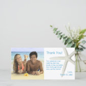 Big Starfishの写真カスタムの結婚サンキューカード サンキューカード (スタンド正面)