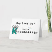 Big Step Up Hello Kindergarten Graduation カード (正面)