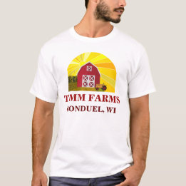 Big Sun Teeで赤い納屋に名前を追加 Tシャツ