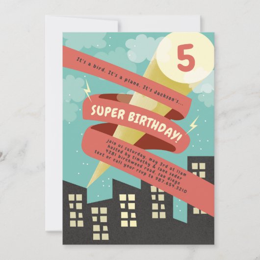 Big Super Cape 招待状 (正面)