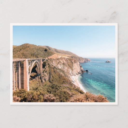 Big Sur Bixby Bridge Pacific Coast Highway ポストカード (正面)