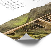 BIG SUR CALIFORNIAスカイライン結婚のシーティングチャート ポスター (角)