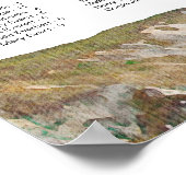 BIG SUR CALIFORNIAスカイライン結婚のシーティングチャート ポスター (角)