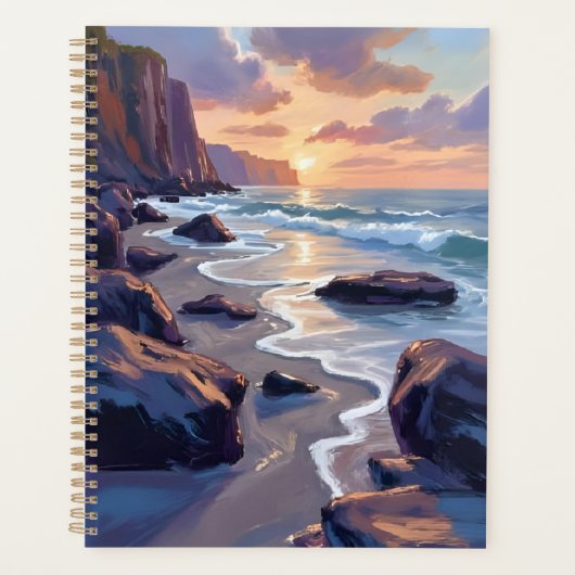 Big Sur, California Coastal Art Painting プランナー手帳 (正面)