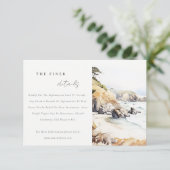 Big Sur, California Landscape Wedding Details エンクロージャーカード (スタンド正面)