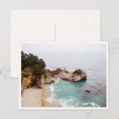 Big Sur Mcway Falls Waterfall Photo ポストカード (正面/裏面)