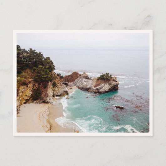 Big Sur Mcway Falls Waterfall Photo ポストカード (正面)
