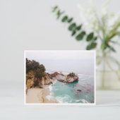 Big Sur Mcway Falls Waterfall Photo ポストカード (スタンド正面)