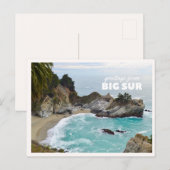 Big Sur McWay Waterfall Pacific Coast Highway ポストカード (正面/裏面)