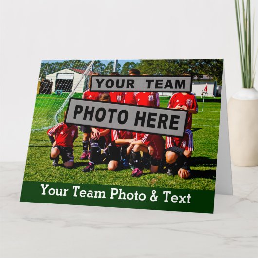 BIG TEAM PHOTO CARD with Your Text カード (正面)