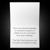 BIG TEAM PHOTO CARD with Your Text カード