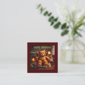 BIG TEDDYBEAR HAPPY BIRTHDAY エンクロージャーカード (スタンド正面)