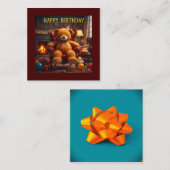 BIG TEDDYBEAR HAPPY BIRTHDAY エンクロージャーカード (正面/裏面)