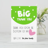 BIG Thank You Greeting Card With Semi Circle シーズンカード (スタンド正面)