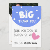 BIG Thank You Greeting Card With Semi Circle シーズンカード (正面/裏面)
