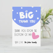 BIG Thank You Greeting Card With Semi Circle シーズンカード (スタンド正面)