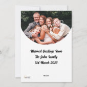 BIG Thank You Greeting Card With Semi Circle シーズンカード (裏面)