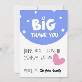 BIG Thank You Greeting Card With Semi Circle シーズンカード