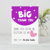BIG Thank You Greeting Card With Semi Circle シーズンカード (スタンド正面)