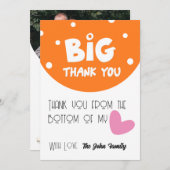 BIG Thank You Greeting Card With Semi Circle シーズンカード (正面/裏面)