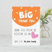 BIG Thank You Greeting Card With Semi Circle シーズンカード (スタンド正面)