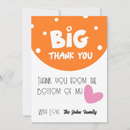 BIG Thank You Greeting Card With Semi Circle シーズンカード