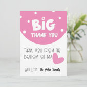 BIG Thank You Greeting Card With Semi Circle シーズンカード (スタンド正面)
