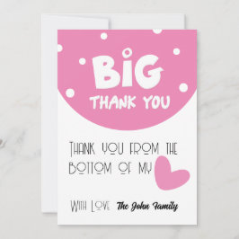 BIG Thank You Greeting Card With Semi Circle シーズンカード