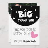 BIG Thank You Greeting Card With Semi Circle シーズンカード (正面/裏面)