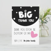 BIG Thank You Greeting Card With Semi Circle シーズンカード (スタンド正面)