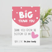 BIG Thank You Greeting Card With Semi Circle シーズンカード (スタンド正面)
