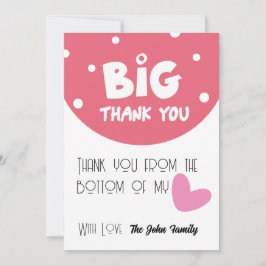 BIG Thank You Greeting Card With Semi Circle シーズンカード