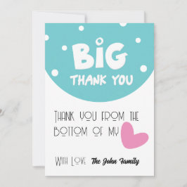 BIG Thank You Greeting Card With Semi Circle シーズンカード