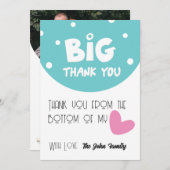 BIG Thank You Greeting Card With Semi Circle シーズンカード (正面/裏面)