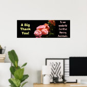 Big Thank you poster Certified Sensing Assistants ポスター (ホームオフィス)