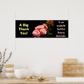 Big Thank you poster Certified Sensing Assistants ポスター (キッチン)
