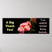 Big Thank you poster Certified Sensing Assistants ポスター (正面)