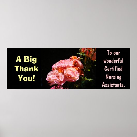 Big Thank you poster Certified Sensing Assistants ポスター (正面)