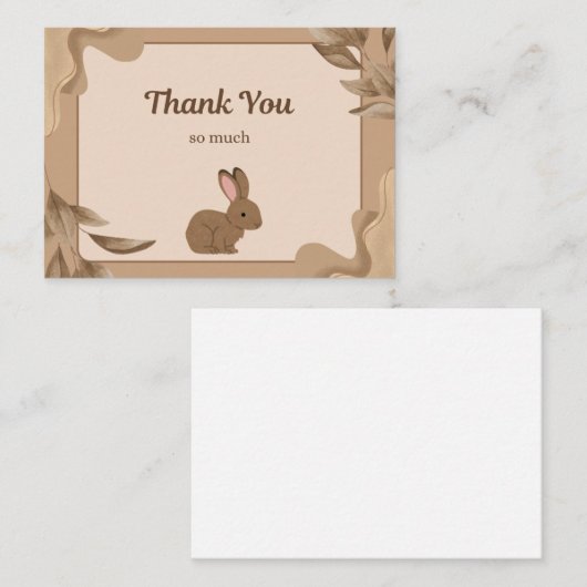 Big Thanks from a Little Bunny! ノートカード (正面/裏面)