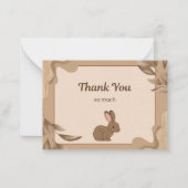 Big Thanks from a Little Bunny! ノートカード (正面)