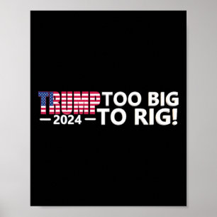 Big To Rigことわざトランプ2024選挙クールおもしろい ポスター