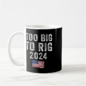 Big To Rigトランプ2024おもしろいことわざメンズ女性キッズ コーヒーマグカップ (左)